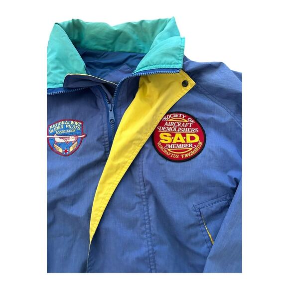 Vtg Academy of Model Aeronautics Mens L Jacket Society Of Aircraft Demolishers - Picture 3 of 7